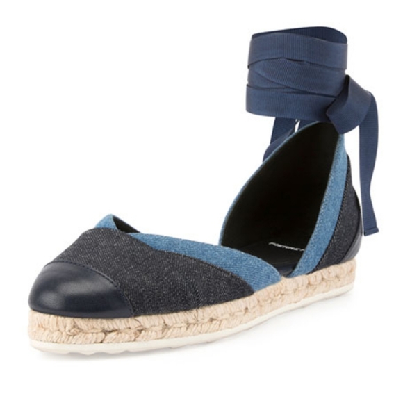 Pierre Hardy denim espadrille flats size 36 US 6 - Picture 1 of 10